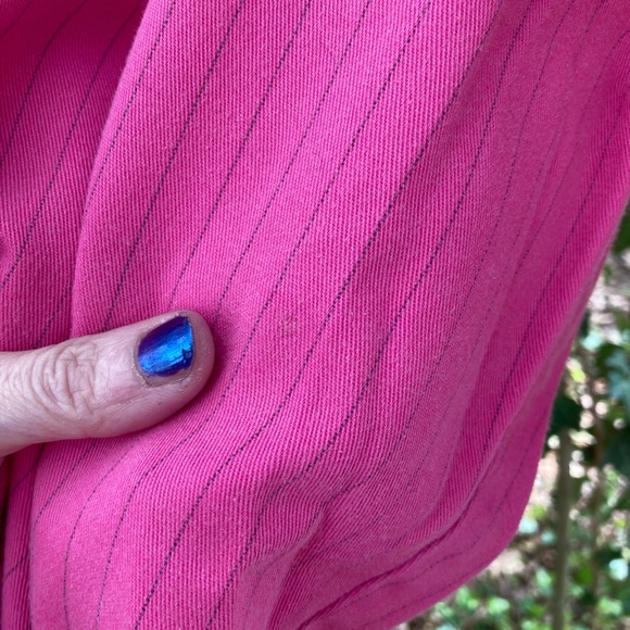 Y2K Pink Grey Pinstripe Dickies Capris Jrs 5 - Picture 11 of 15